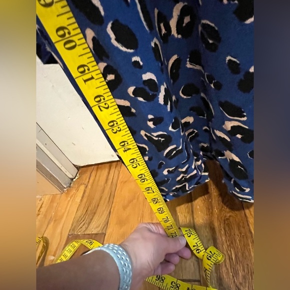 💙 ELOQUII ELEMENTS – Blue Animal Print Jumpsuit – Size 28 - Picture 6 of 9